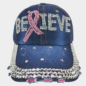 "Believe" Breast Cancer Cap